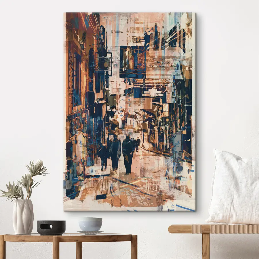 murales de pared Paseo urbano por calles llenas de vida s37081