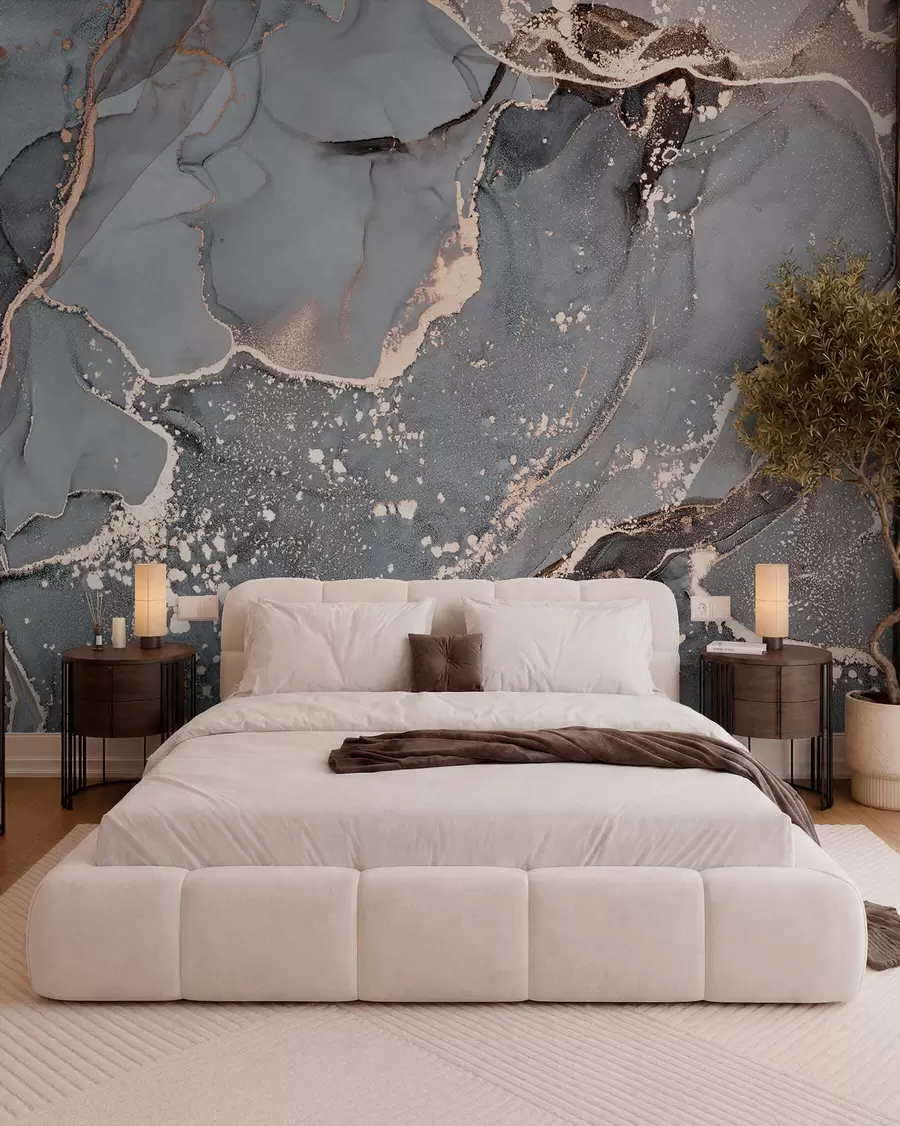 murales de pared Mármol gris y ámbar I u93578d1