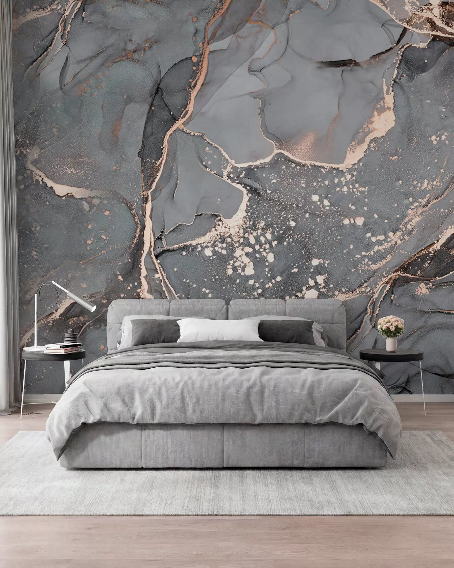 murales de pared Mármol gris y ámbar II u93578d2