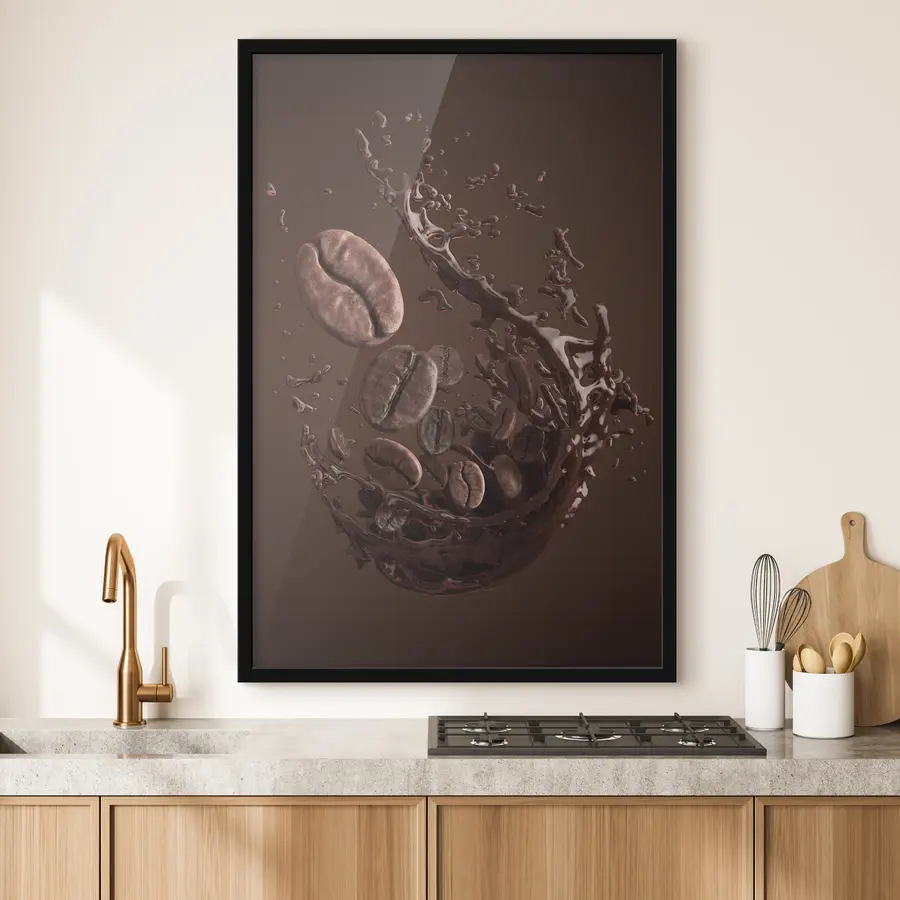 murales de pared Los granos de café causan sensación f37176