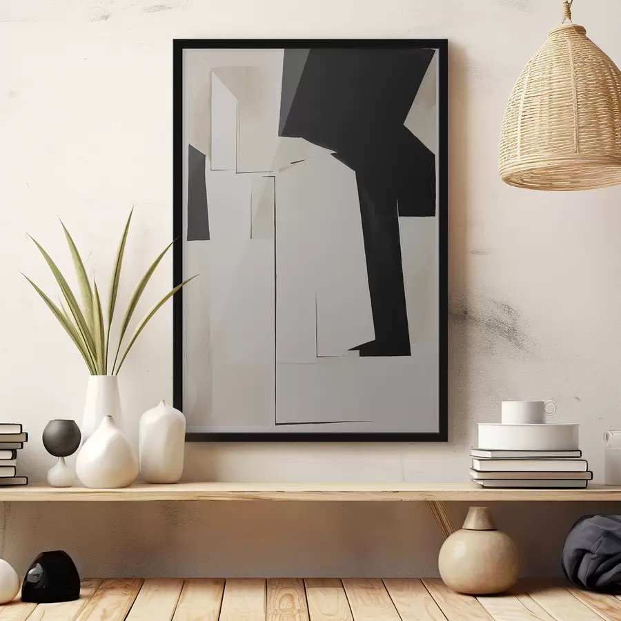 murales de pared Formas abstractas en tonos apagados f37169