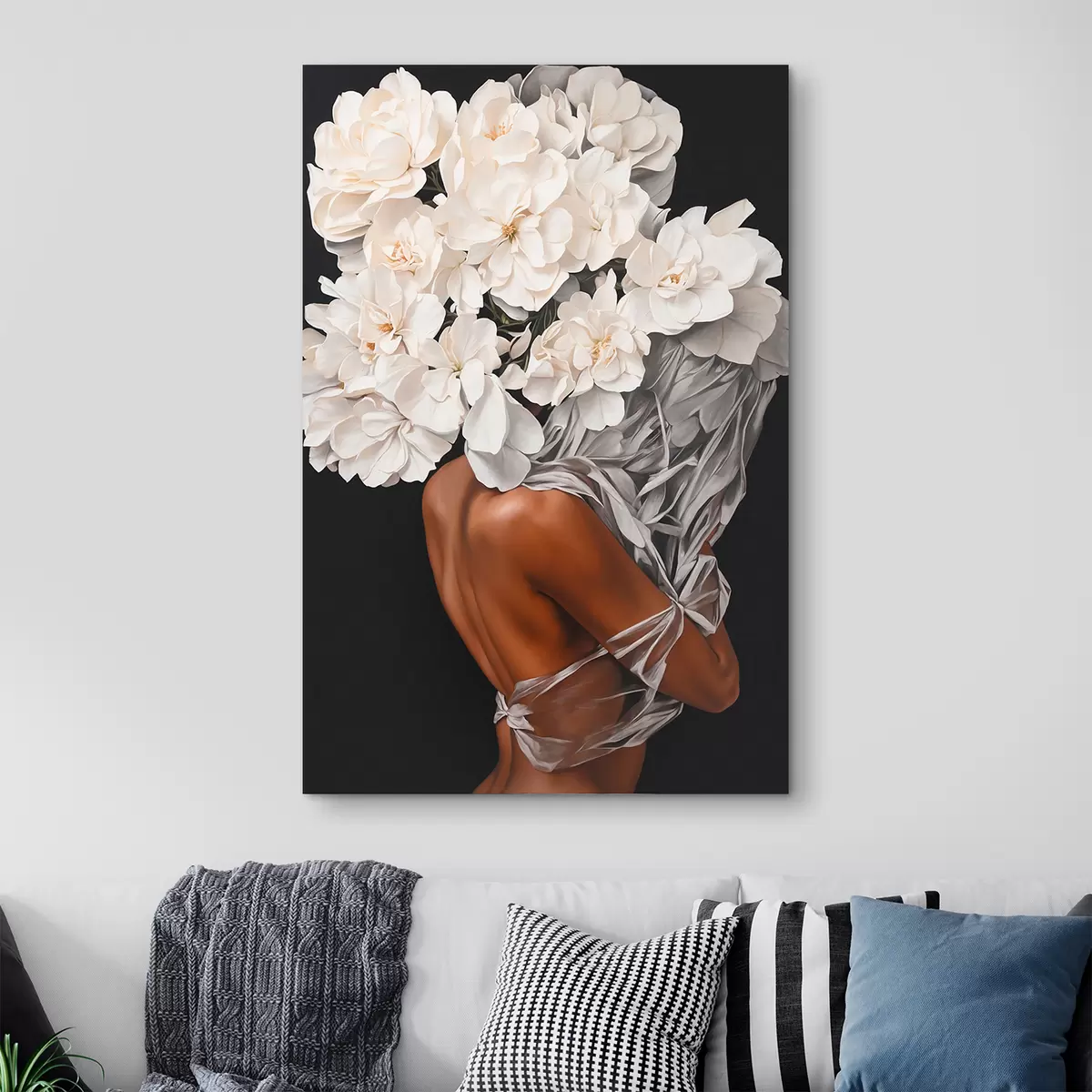 murales de pared Elegancia entrelazada con la belleza de la naturaleza s37163