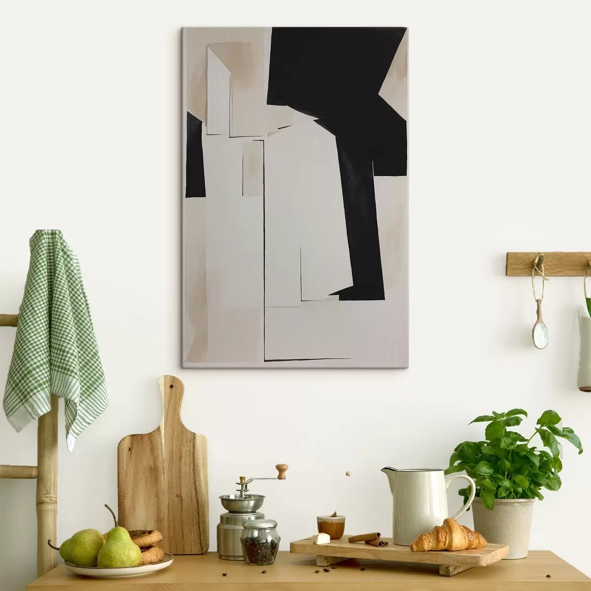 murales de pared Formas abstractas en tonos contrastados s37169