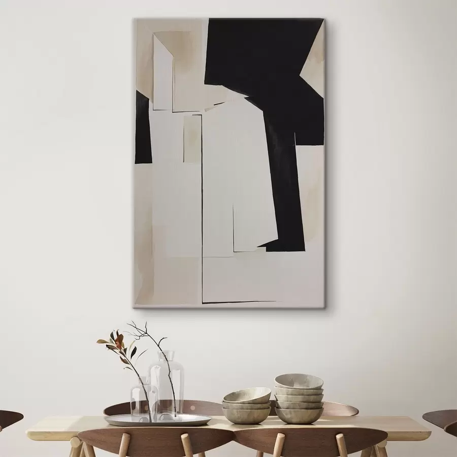 murales de pared Formas abstractas en tonos contrastados s37169