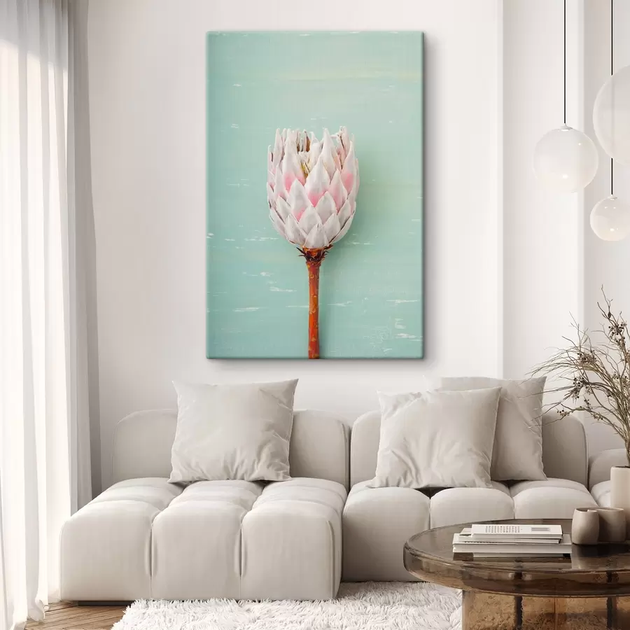 murales de pared Una flor única sobre un fondo suave s36695