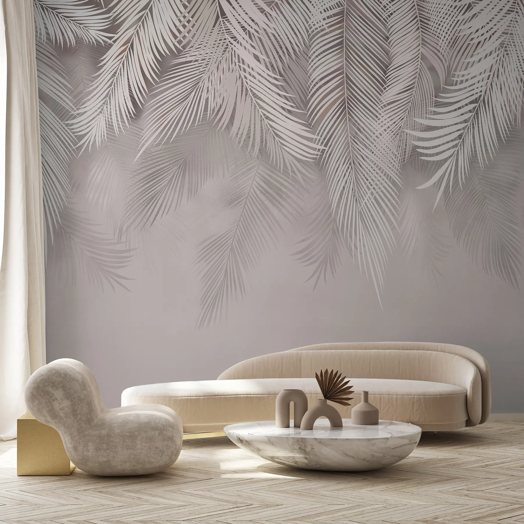 murales de pared Delicadas hojas caídas u48556v5d1