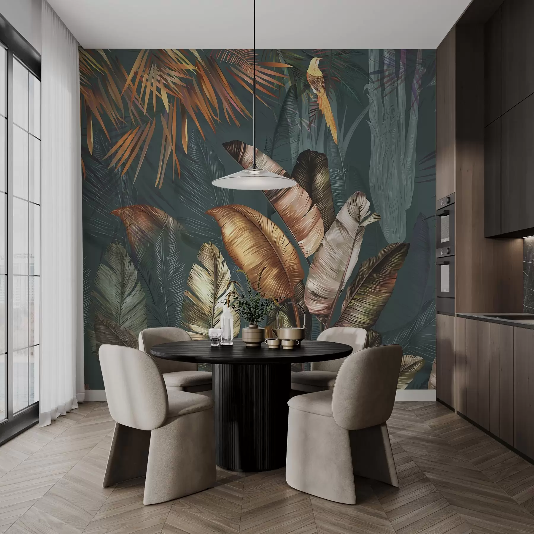 murales de pared Hojas u50468d1