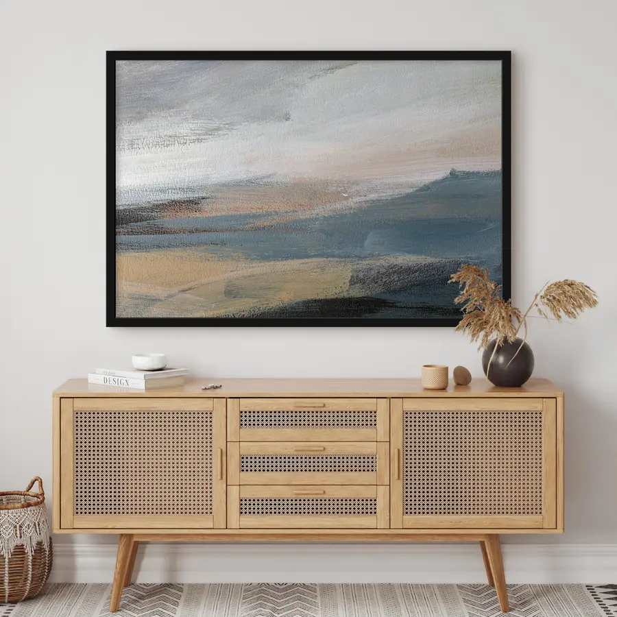 murales de pared Los colores serenos se funden en una armonía abstracta f37064