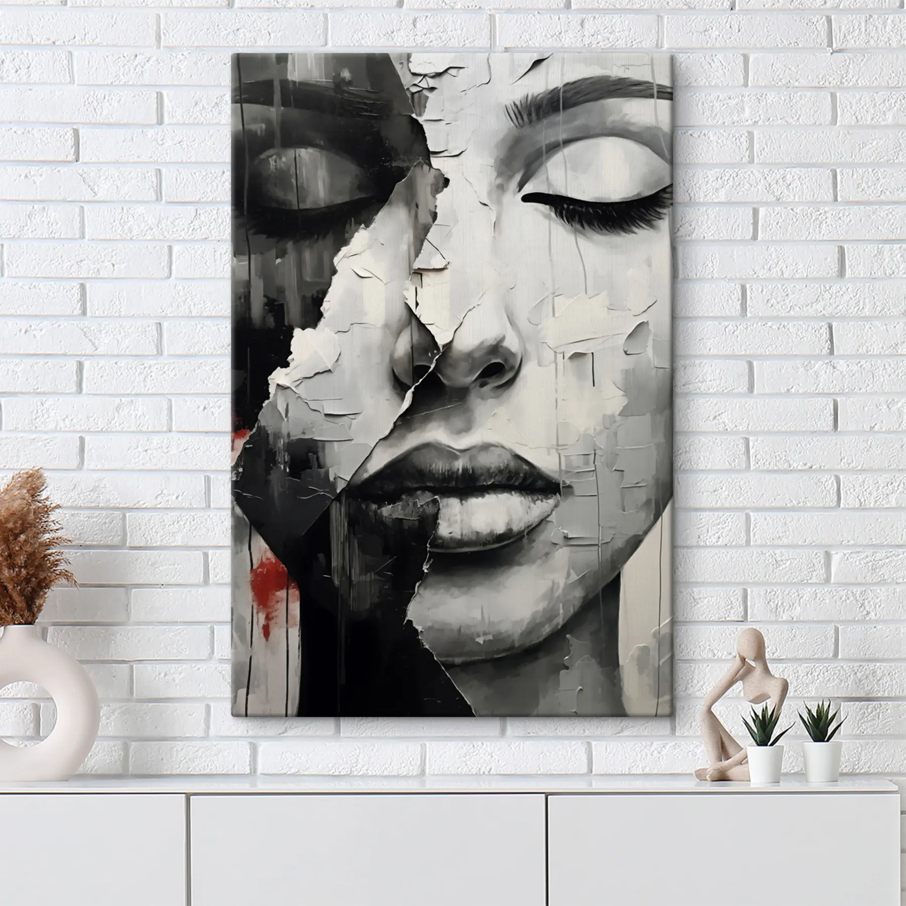 murales de pared Dualidad de emoción y expresión s37068