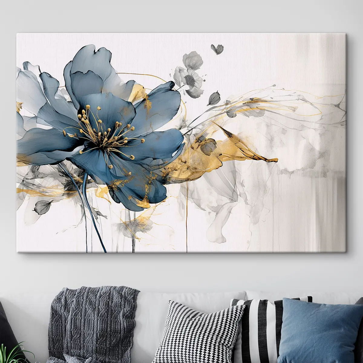 murales de pared Elegante arte floral en tonos suaves s35527