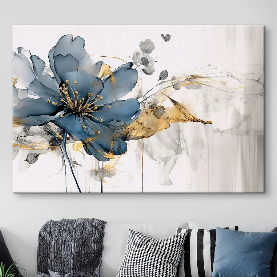 murales de pared Elegante arte floral en tonos suaves s35527