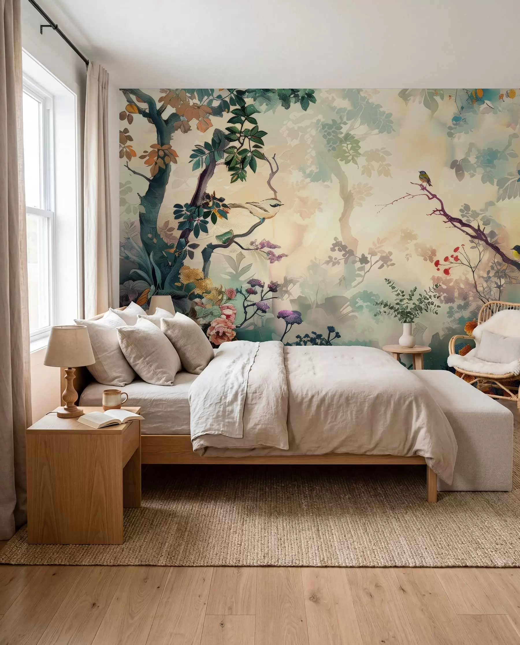 murales de pared Colores del bosque en flor u99610