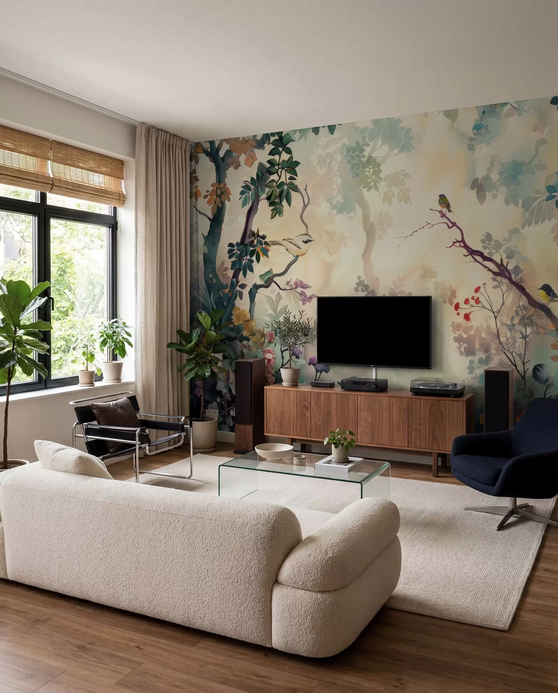 murales de pared Colores del bosque en flor u99610
