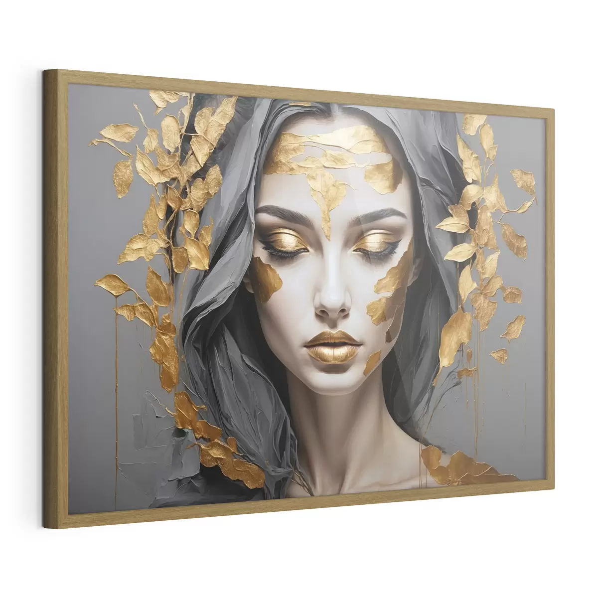 Poster Mirada interior dorada f37326