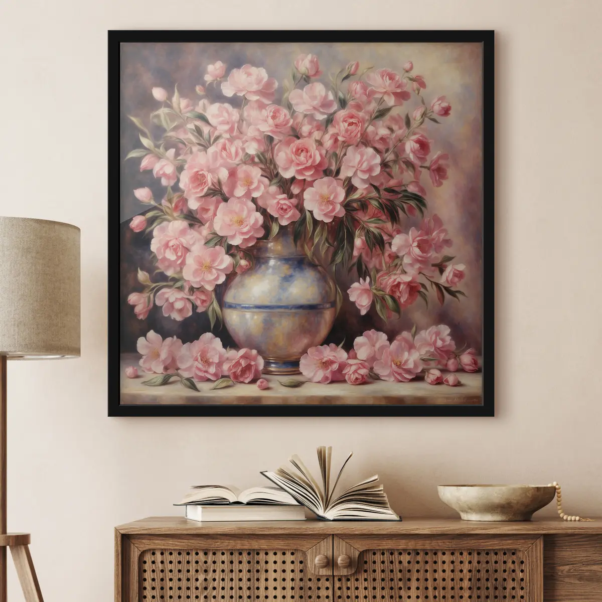 Poster Ramo rosa al estilo de Auguste Renoir. f37438