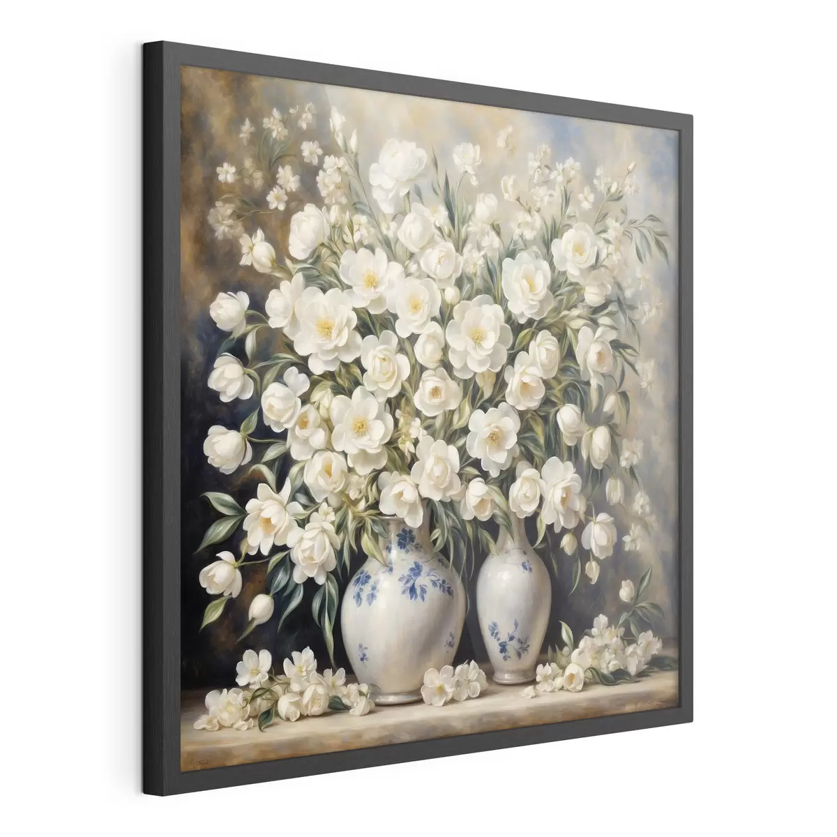 Poster Elegantes flores en encantadores jarrones f37440