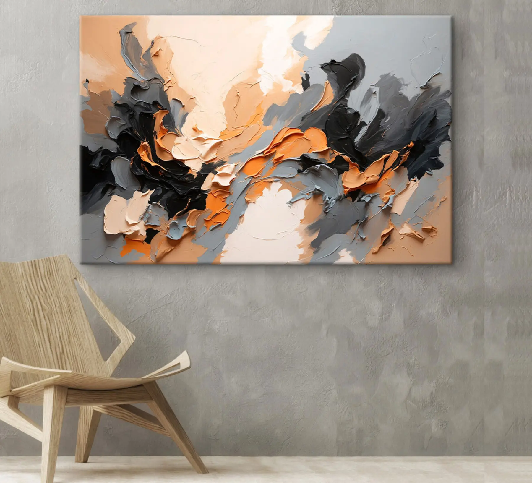 murales de pared Dinámicos remolinos de tonos tierra s37328