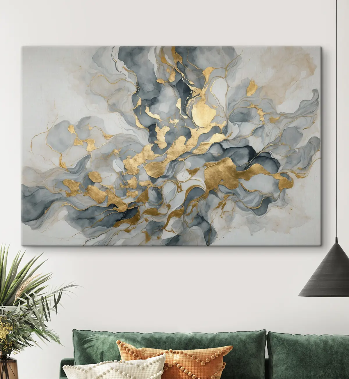 murales de pared Motivos fluidos en tonos suaves s37331