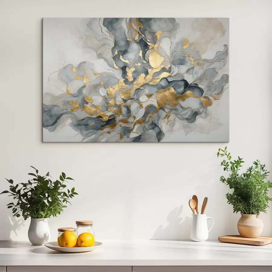 murales de pared Motivos fluidos en tonos suaves s37331