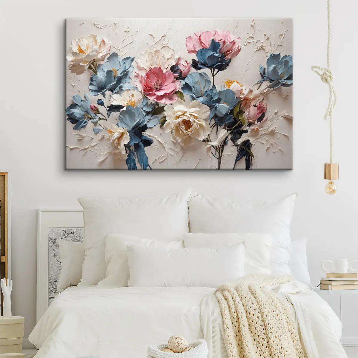 murales de pared Elegantes flores en suaves tonos pastel s37336