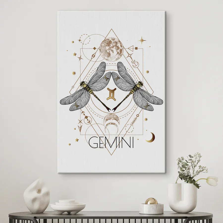 murales de pared Espíritus gemelos etéreos de Géminis s36515