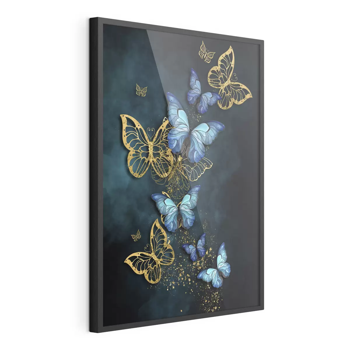 Poster Elegantes mariposas en tonos vibrantes f37483