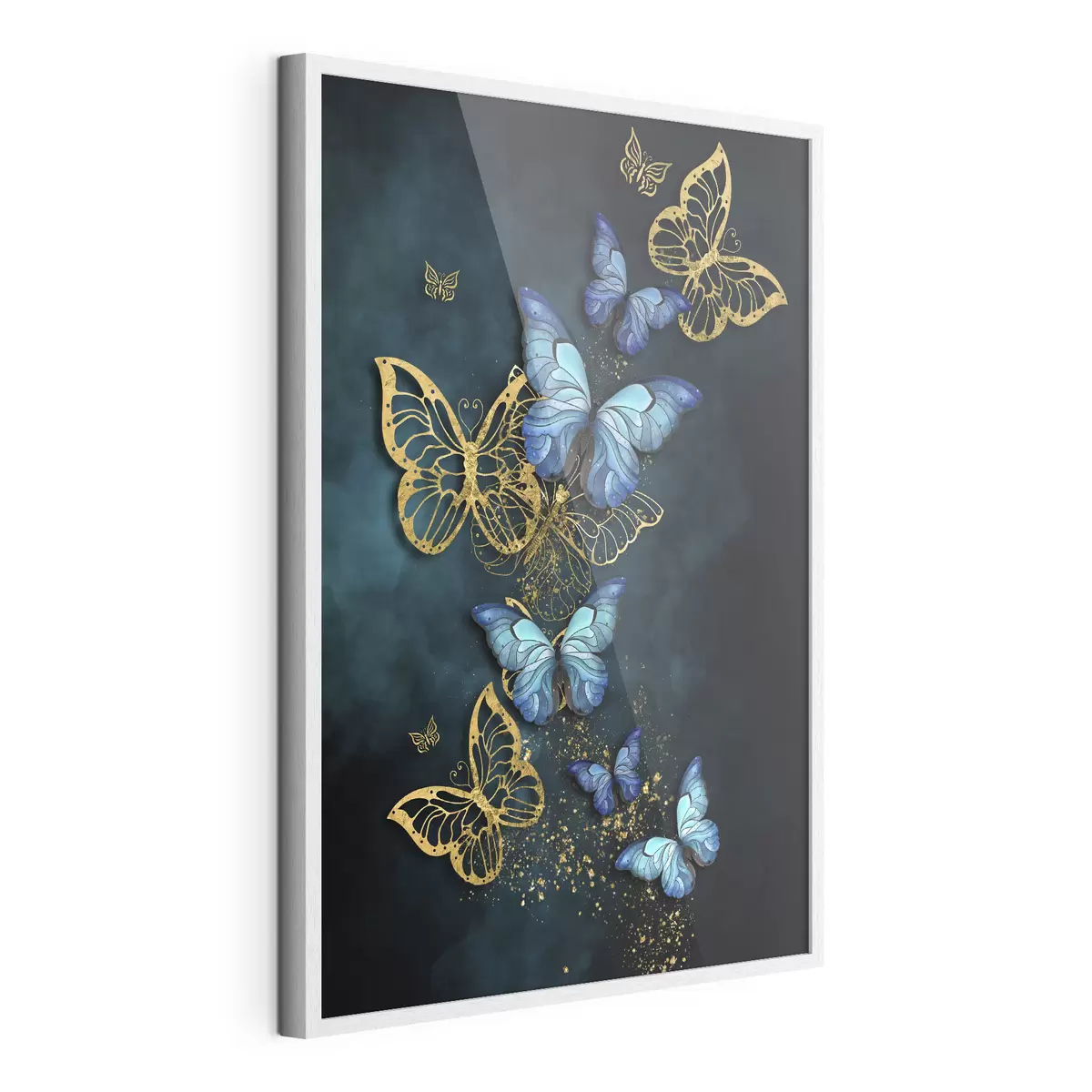 Poster Elegantes mariposas en tonos vibrantes f37483