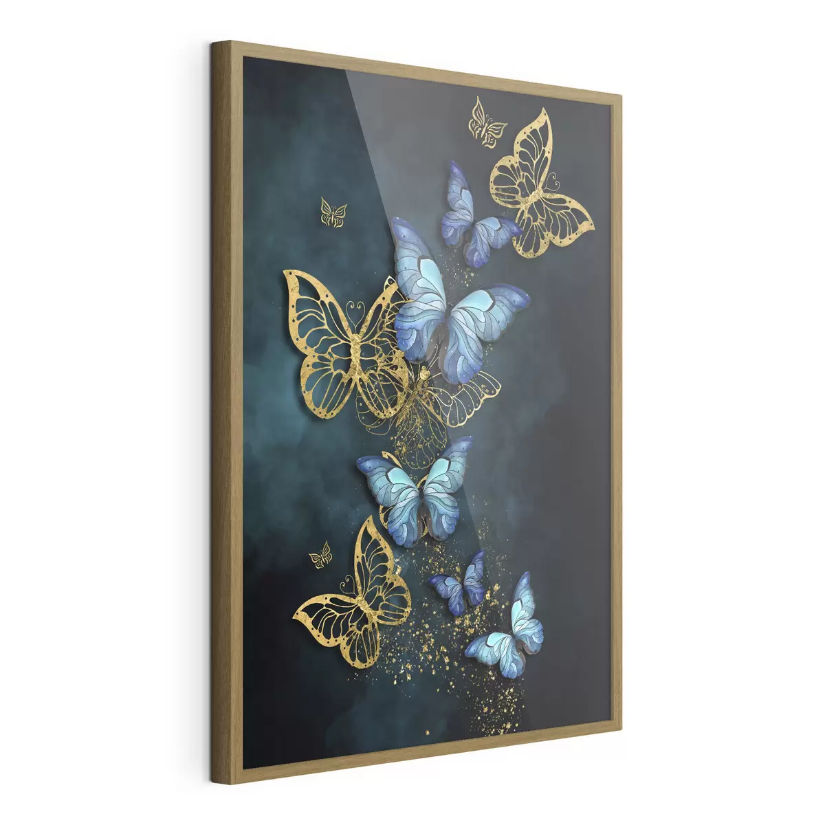 Poster Elegantes mariposas en tonos vibrantes f37483