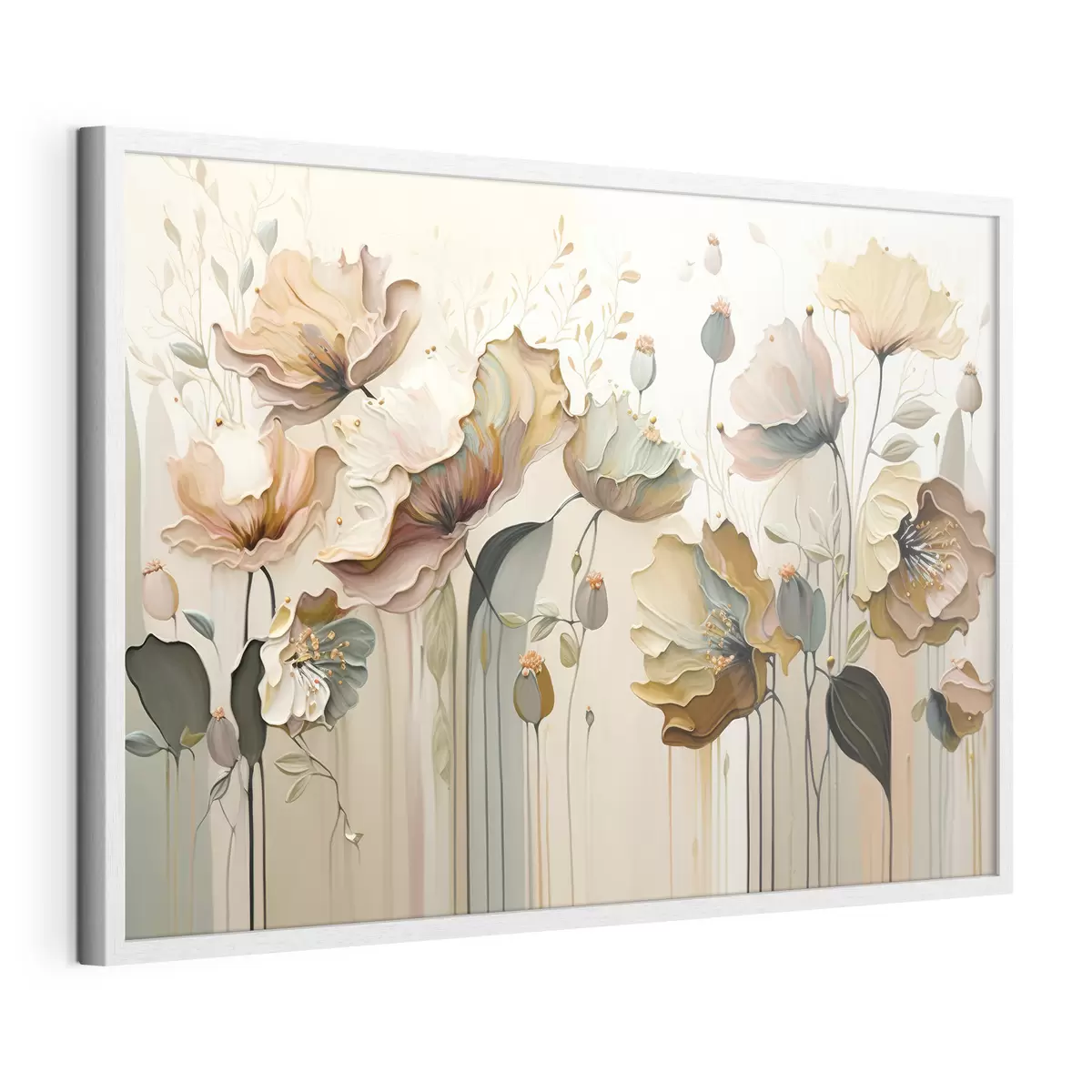 Poster Un vals de flores rosas f37538