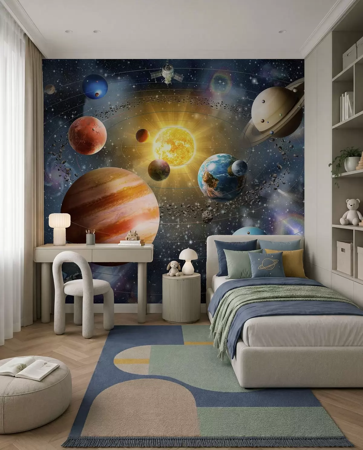 murales de pared Espacio fascinante, sistema solar u97222d1