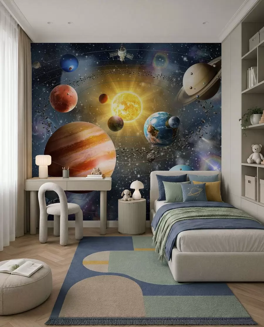 murales de pared Espacio fascinante, sistema solar u97222d1