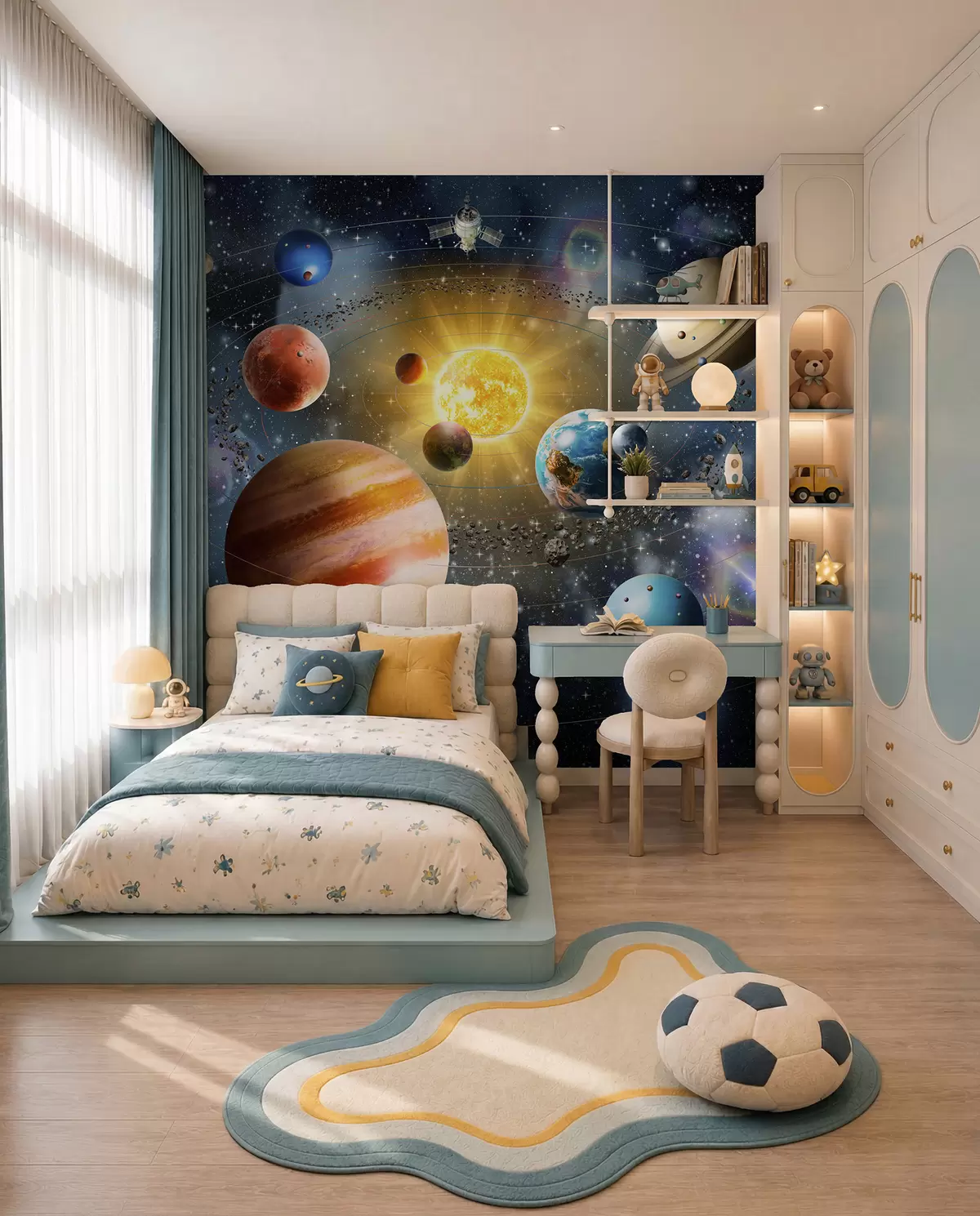 murales de pared Espacio fascinante, sistema solar u97222d1