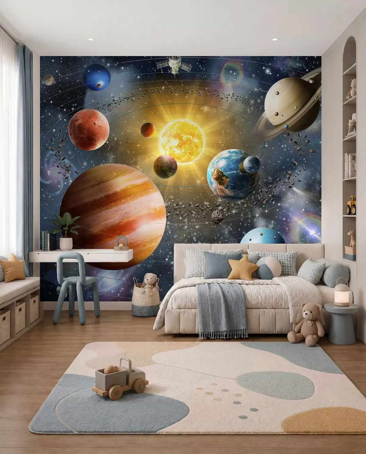 murales de pared Espacio fascinante, sistema solar u97222d1