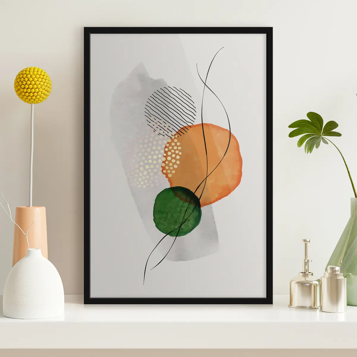 Poster Formas abstractas en colores armoniosos f35932