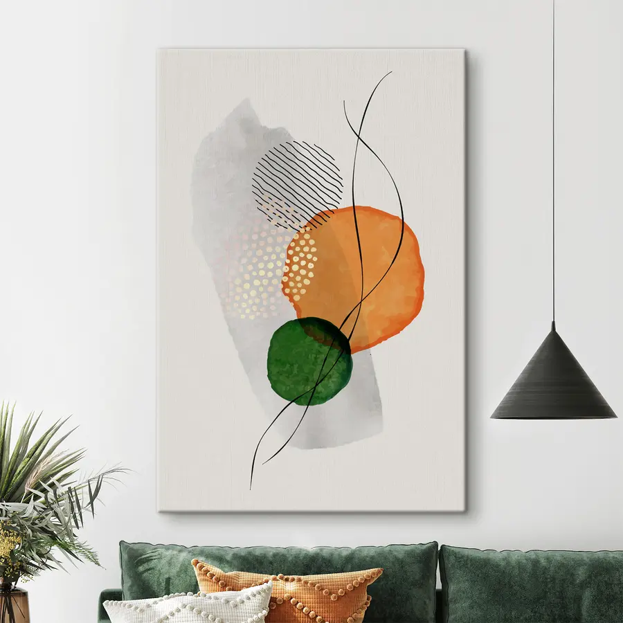 murales de pared Formas abstractas en colores armoniosos s35932